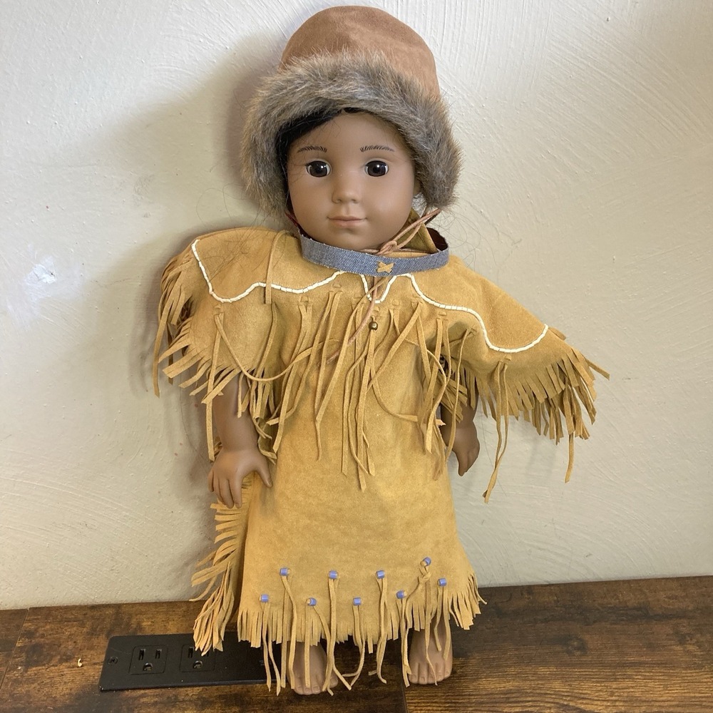 American Girl Kaya Pleasant Company Doll with Outfit Fringe Dress Fur Winter Hat